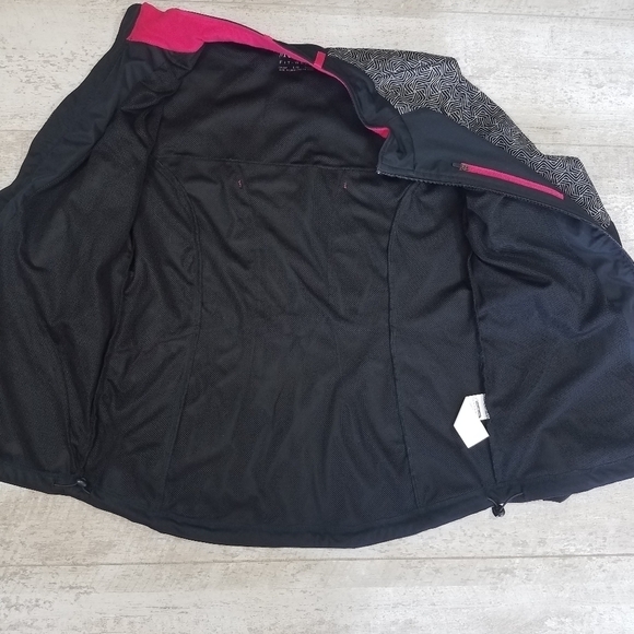 Running Room Windbreaker Jacket pink and black Size Large - Picture 4 of 8